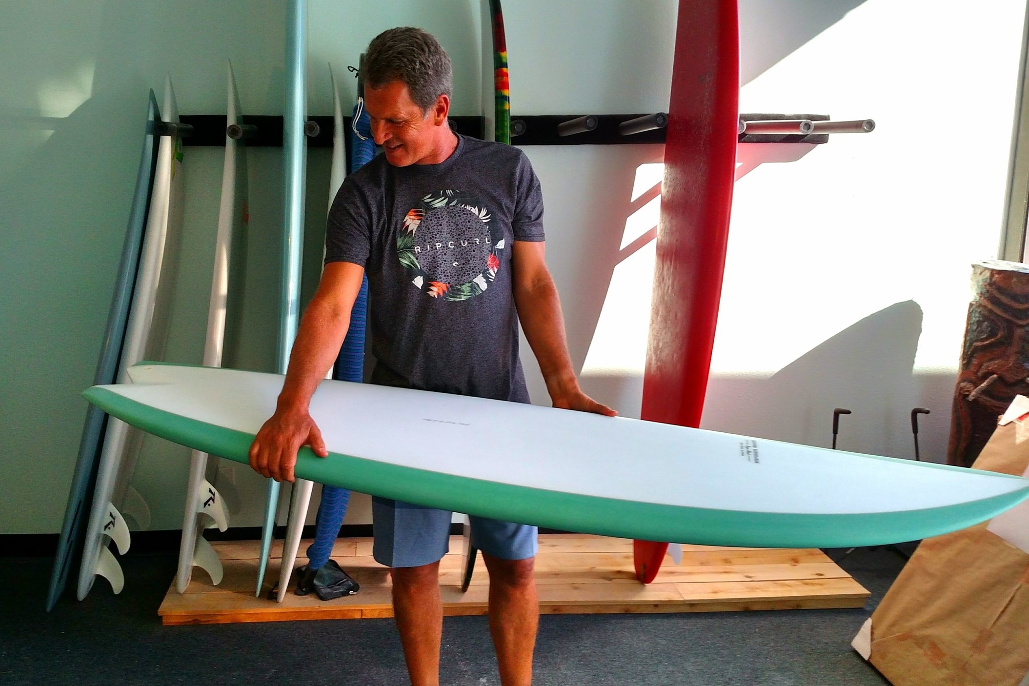 Ted Robinson and his new parabolic