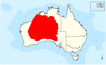 The distribution map for Princess Parrot from the Department of the Environment. Easy, just look in the red bit right?