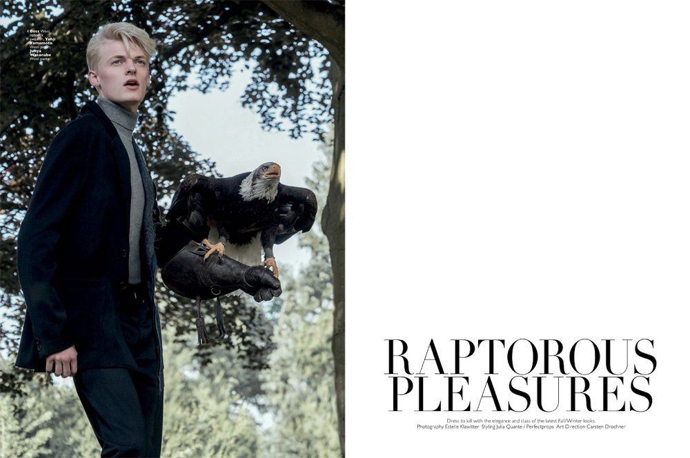 Mode-Editorial "Raptorous Pleasures" für Men's Folio Singapur, Model: Flemming
