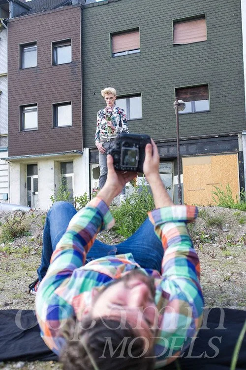 Flemming @ DOPAMIN MODELS Düsseldorf – making-of Editorial "FLEURS" für GUN Magazine, Fotograf: Markus Mielek Dortmund