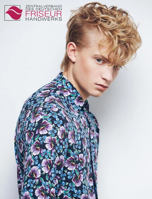 Dopamin Fashion Model Fynn für Zentralverband des Deutschen Friseurhandwerks Köln; Fotograf: Mario Naegler