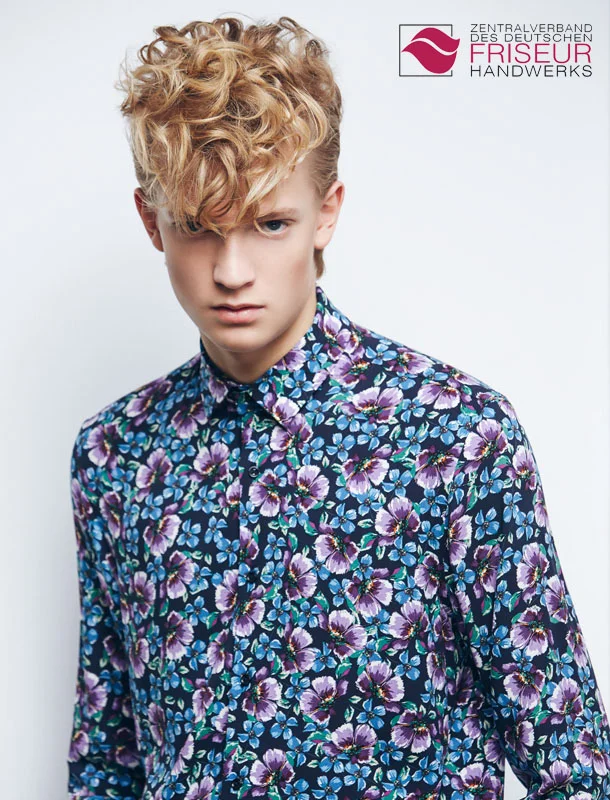 Dopamin Fashion Model Fynn für Zentralverband des Deutschen Friseurhandwerks Köln; Fotograf: Mario Naegler