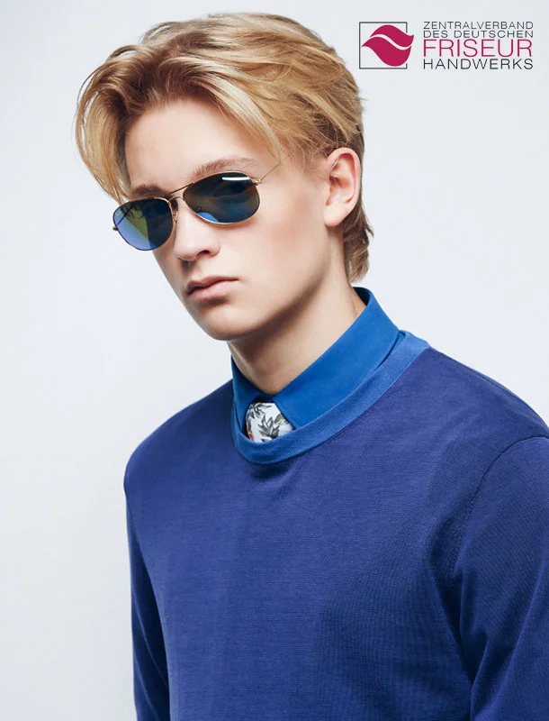 Dopamin Fashion Model Fynn für Zentralverband des Deutschen Friseurhandwerks Köln; Fotograf: Mario Naegler