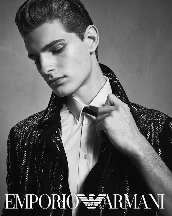 Jude @ dopamin Management Modelagentur Düsseldorf for Emporio Armani Stars Capsule Collection campaign, Fotograf: Paolo Barbi, Mailand