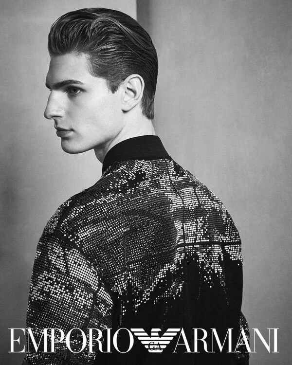 Jude @ dopamin Management Modelagentur Düsseldorf for Emporio Armani Stars Capsule Collection campaign, Fotograf: Paolo Barbi, Mailand