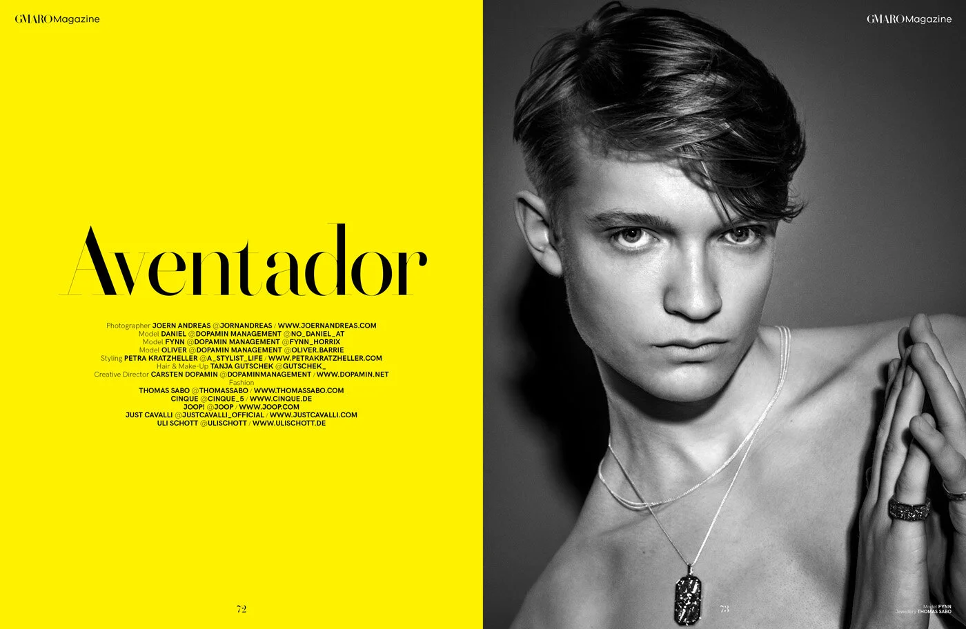 Fynn Lucas @ dopamin Management, Fotograf: Jörn Andreas Düsseldorf, Aventador Fashion Editorial