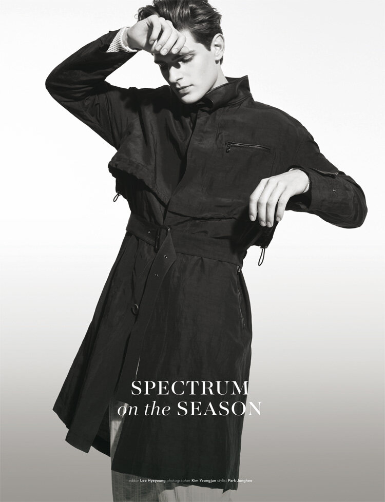 dopamin Management Fashion Model Jude Morgan, Shinsegae Magazine Seoul, Fotograf: Yeongjun Kim