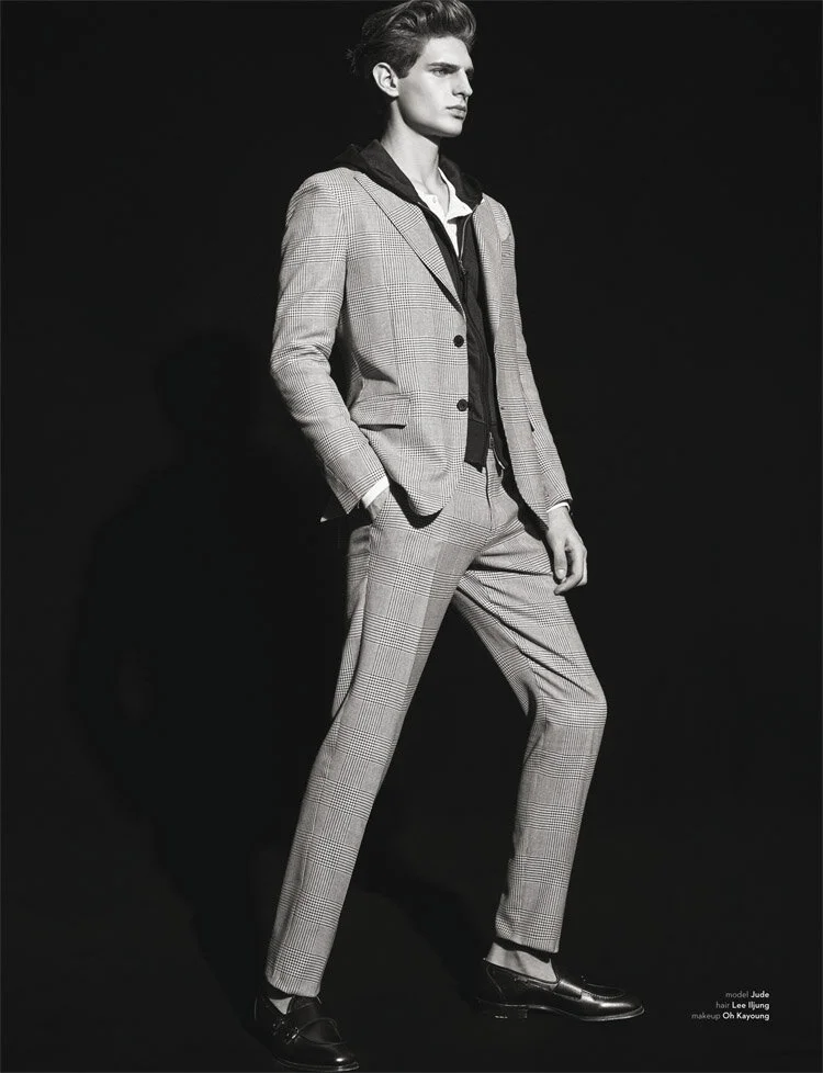 dopamin Management Fashion Model Jude Morgan, Shinsegae Magazine Seoul, Fotograf: Yeongjun Kim