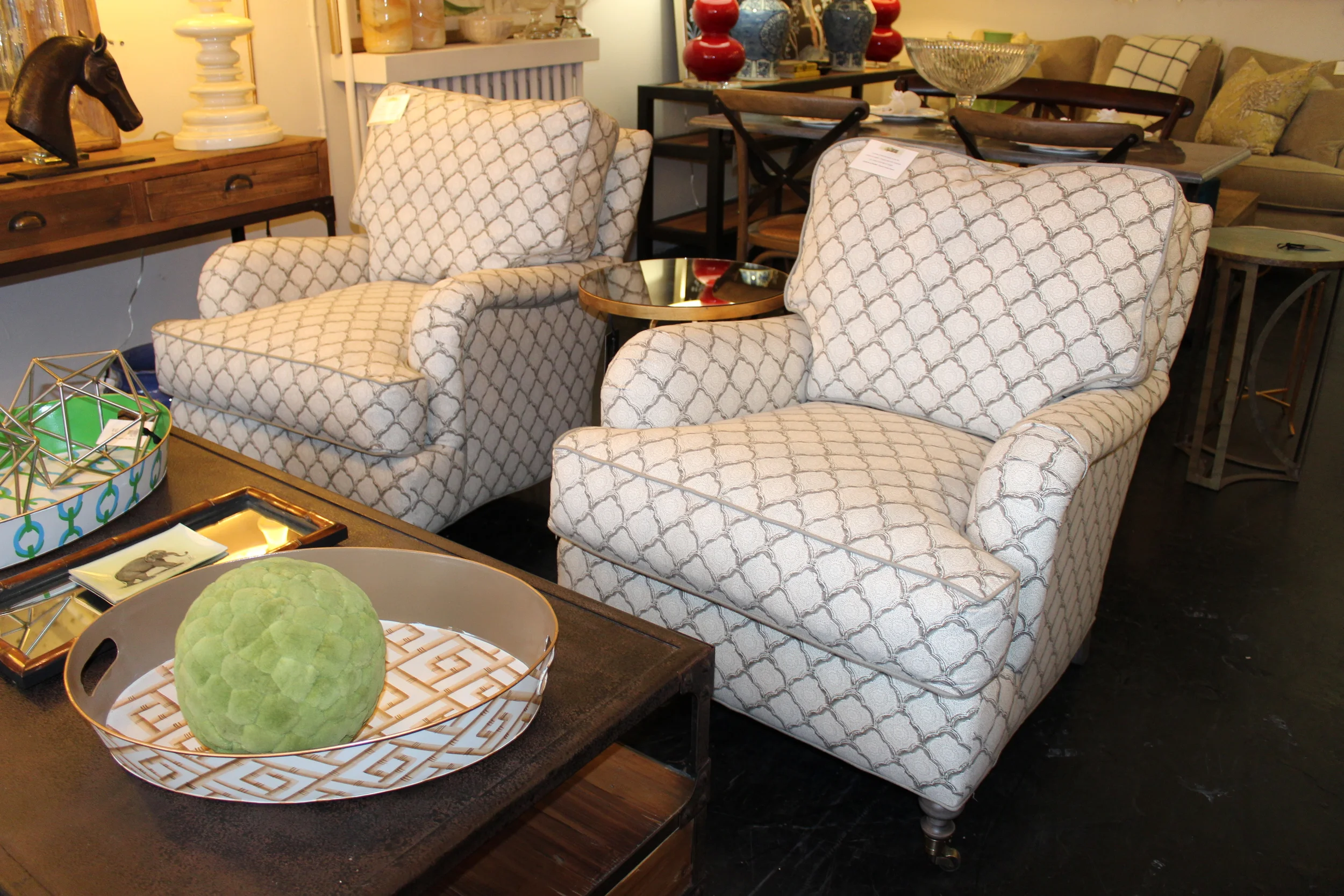 ARMCHAIRS IN 'BEACON TAUPE'