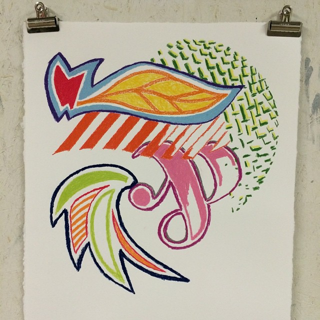 #inthestudio doing some #chalk #pastel #drawing / #collage #wip
