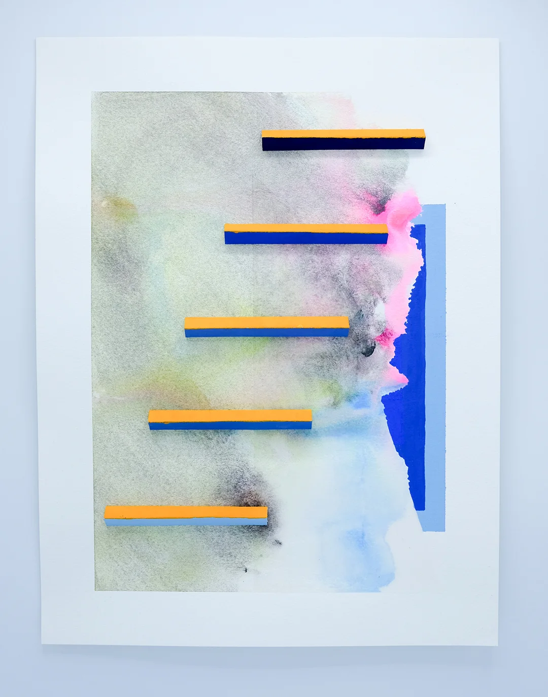 The Contradiction , paper constructions, acrylic on paper, 16" x 12" 2018