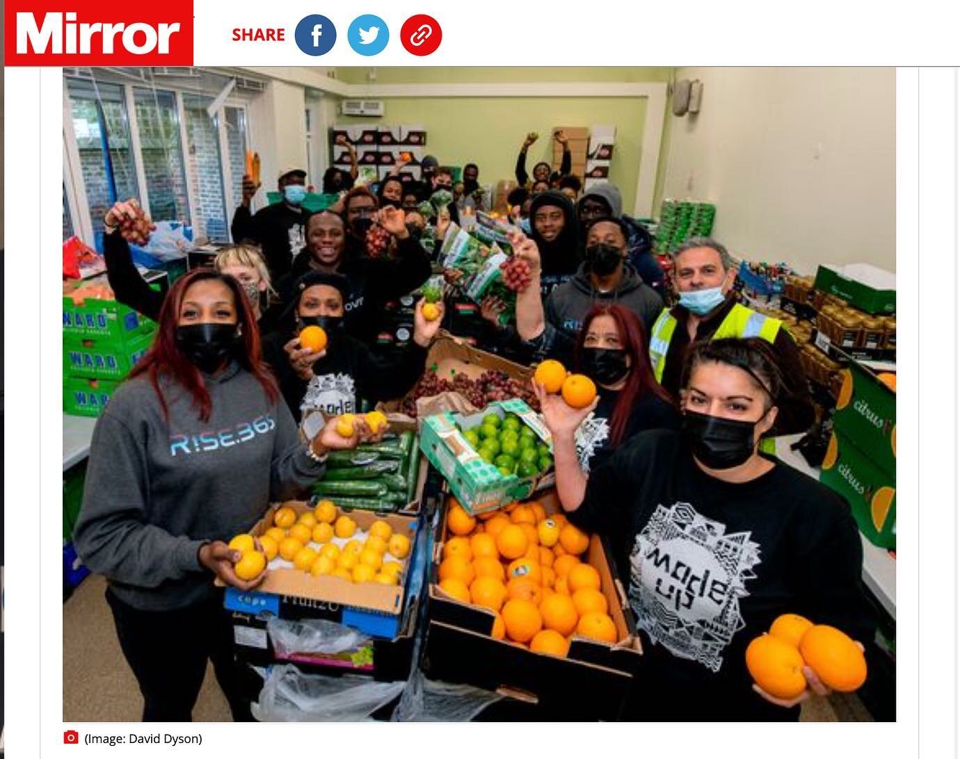 Much love to @dailymirror for celebrating our work creating the Kingsmead Community Shop, and the amazing growth of our partner organisation @rise.365 leading the youth in showcasing their majesty. To date we have created 30,000 culturally appropriat