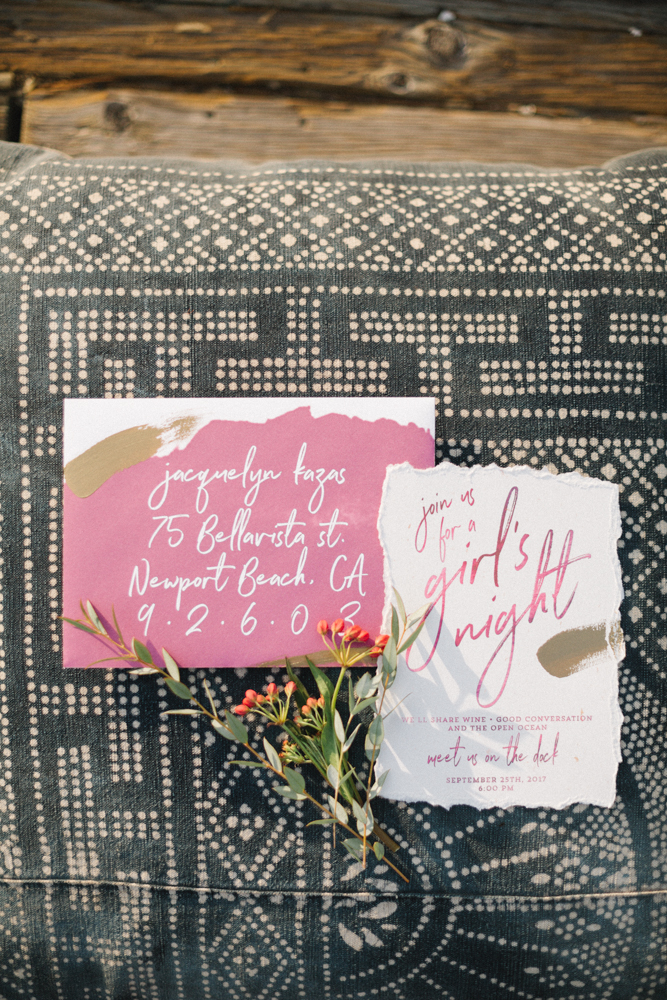 Calligraphy Watercolor envelope design for your wedding by YellowHeartArt.com
