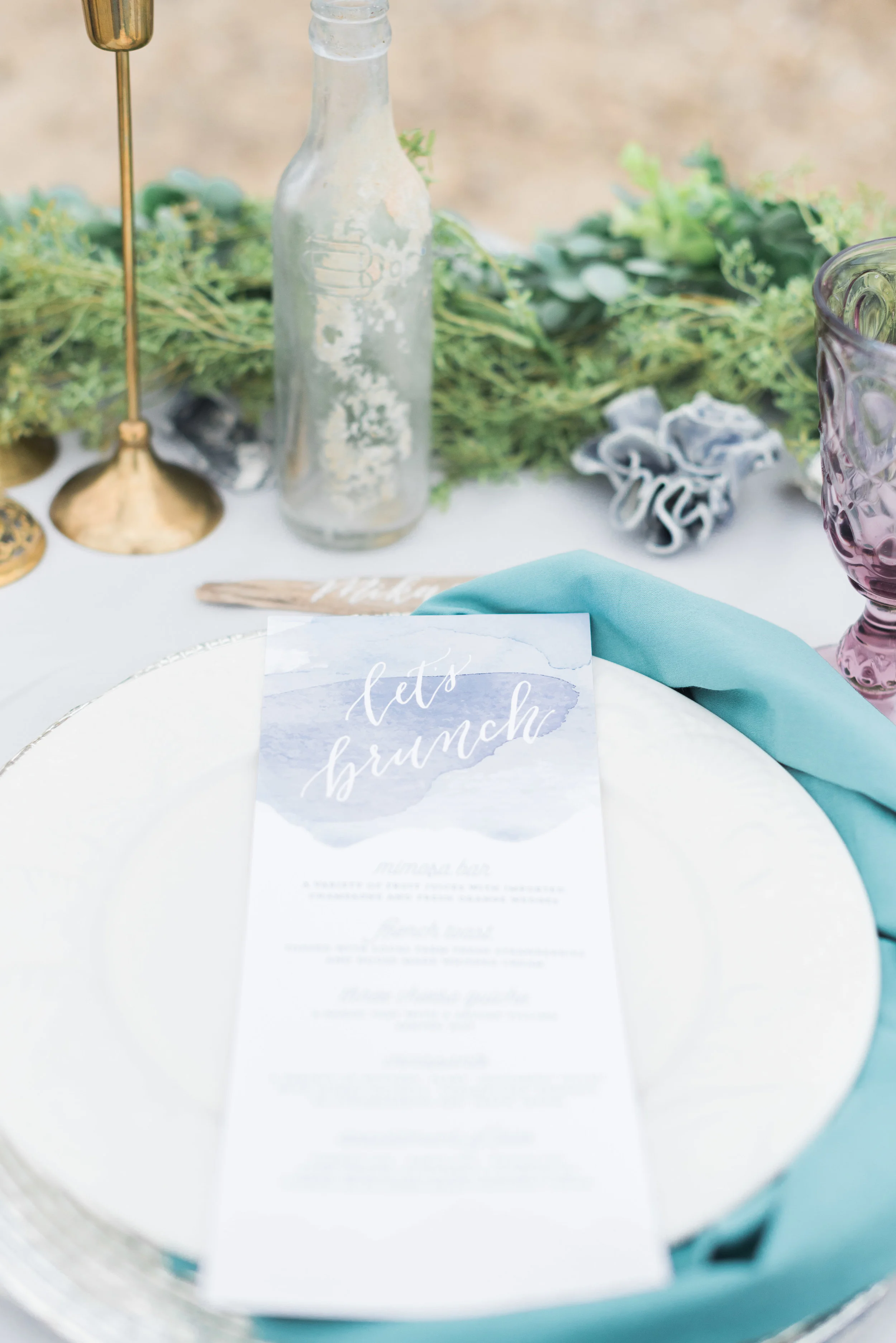 mermaid watercolor bridal shower brunch