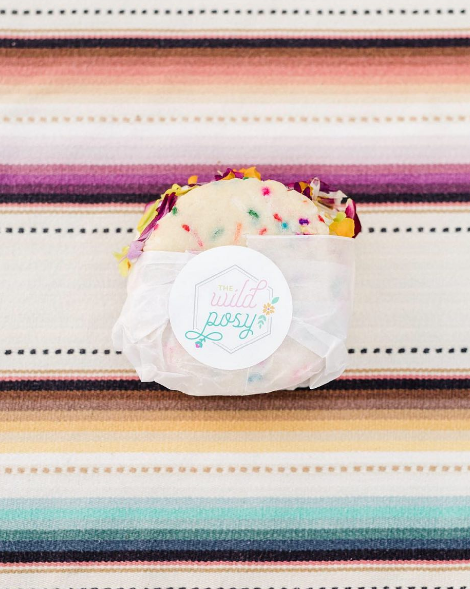 The Wild Posy Logo on Ice Cream By YellowHeartArt.com