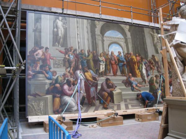 COPY OF 'SCHOOL OF ATHENS' by Mengs - after Raphael, 15' x 29' OIL ON CANVAS (vam.ac.uk)