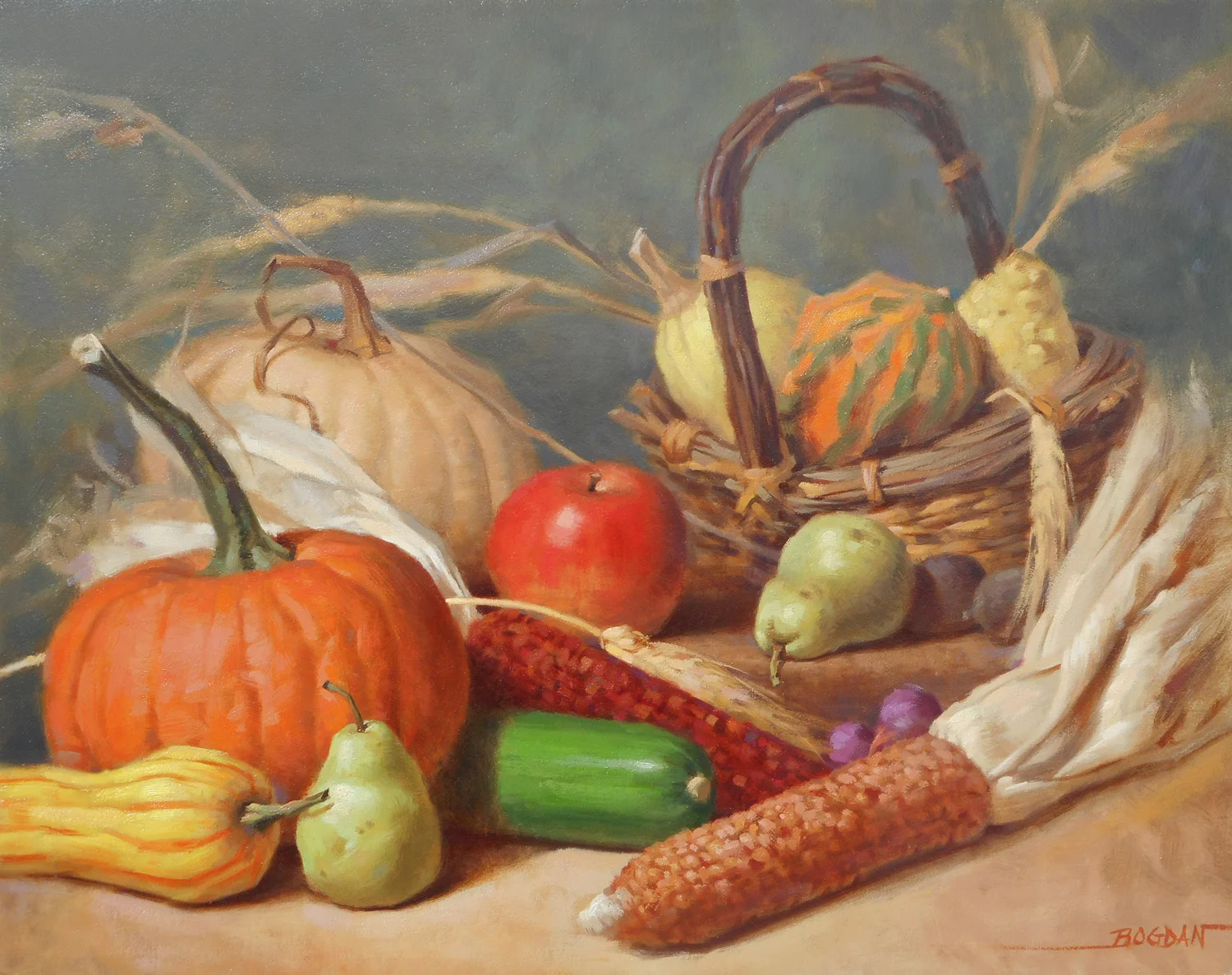 Pumpkin Harvest, Oil on Canvas, 16x20, (FOR SALE)