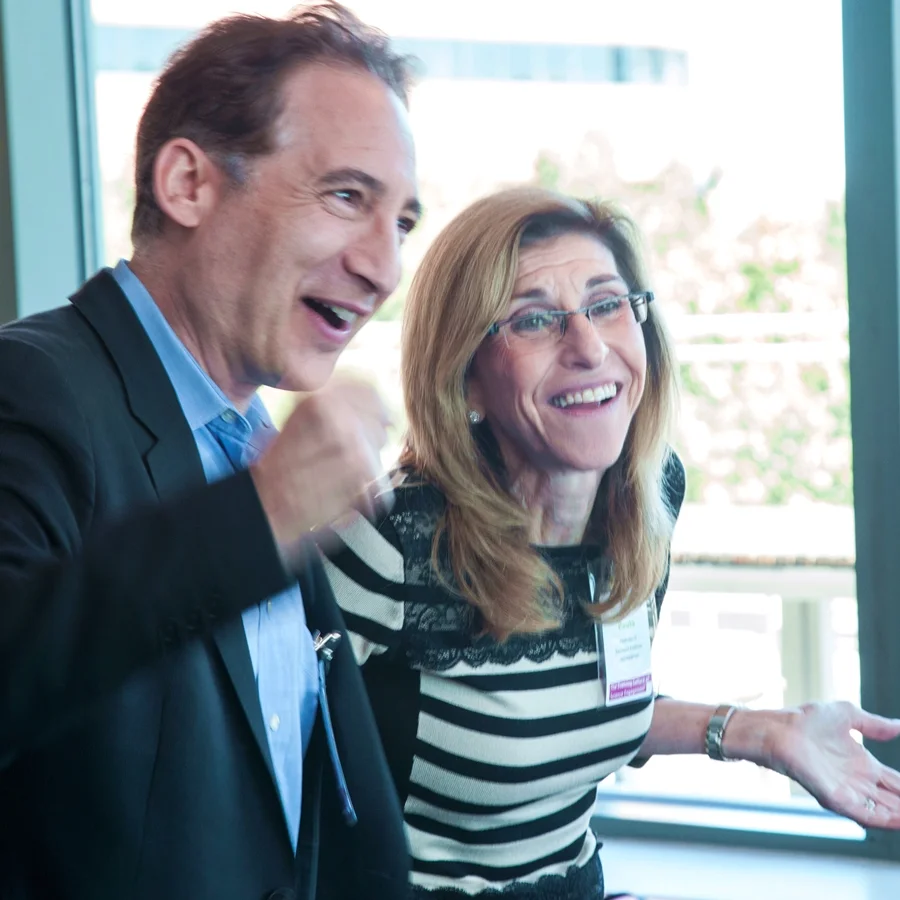 Physicist, author and NOVA host Brian Greene and NOVA senior executive producer Paula Apsell were among 74 communicators, educators, researchers, and funders at the workshop. Photo: Lisa Abitbol