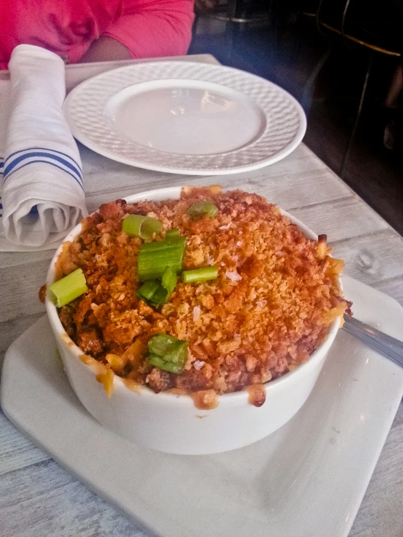 Macaroni and cheese on the Supper menu at Root and Bone