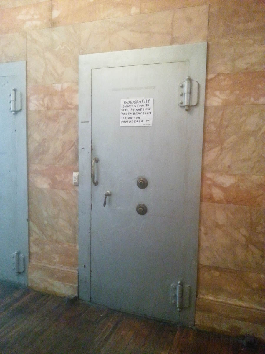 Bank vault doors inside 190 Bowery