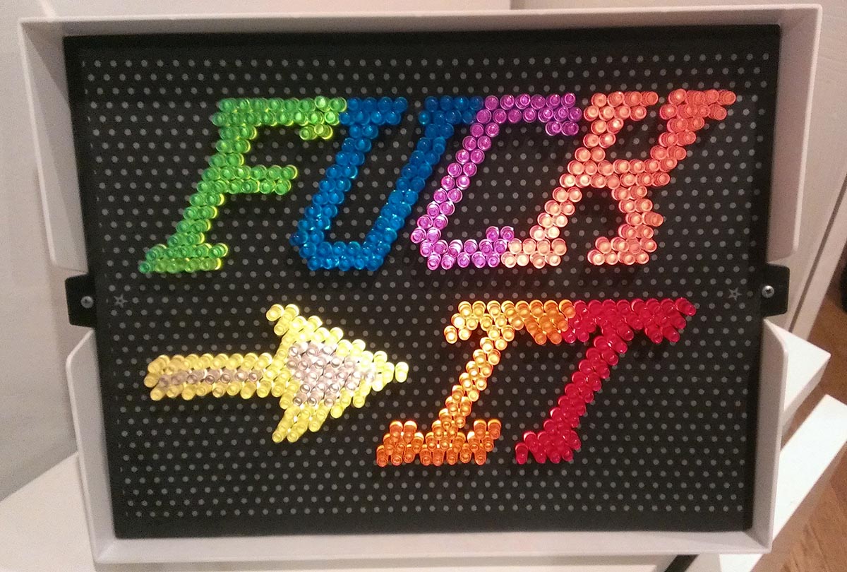 Lite Brite Typography