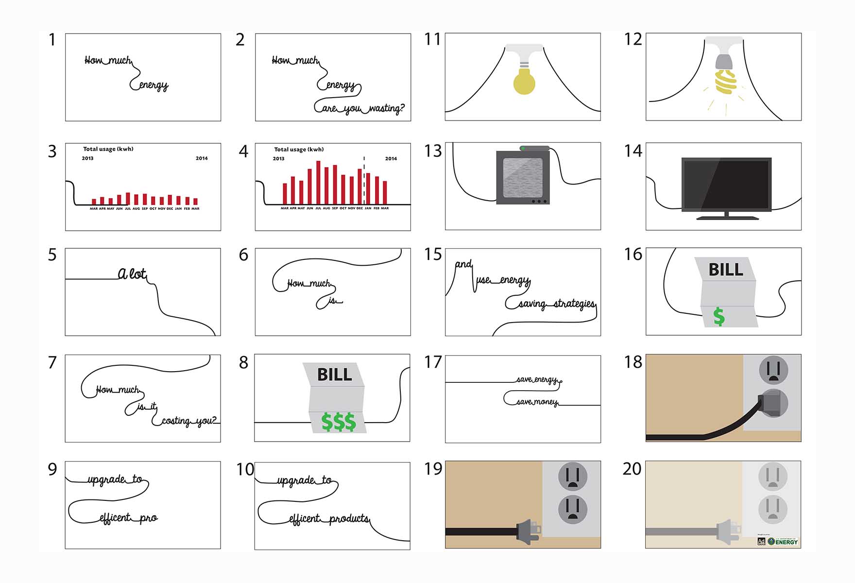 Energy PSA Storyboard