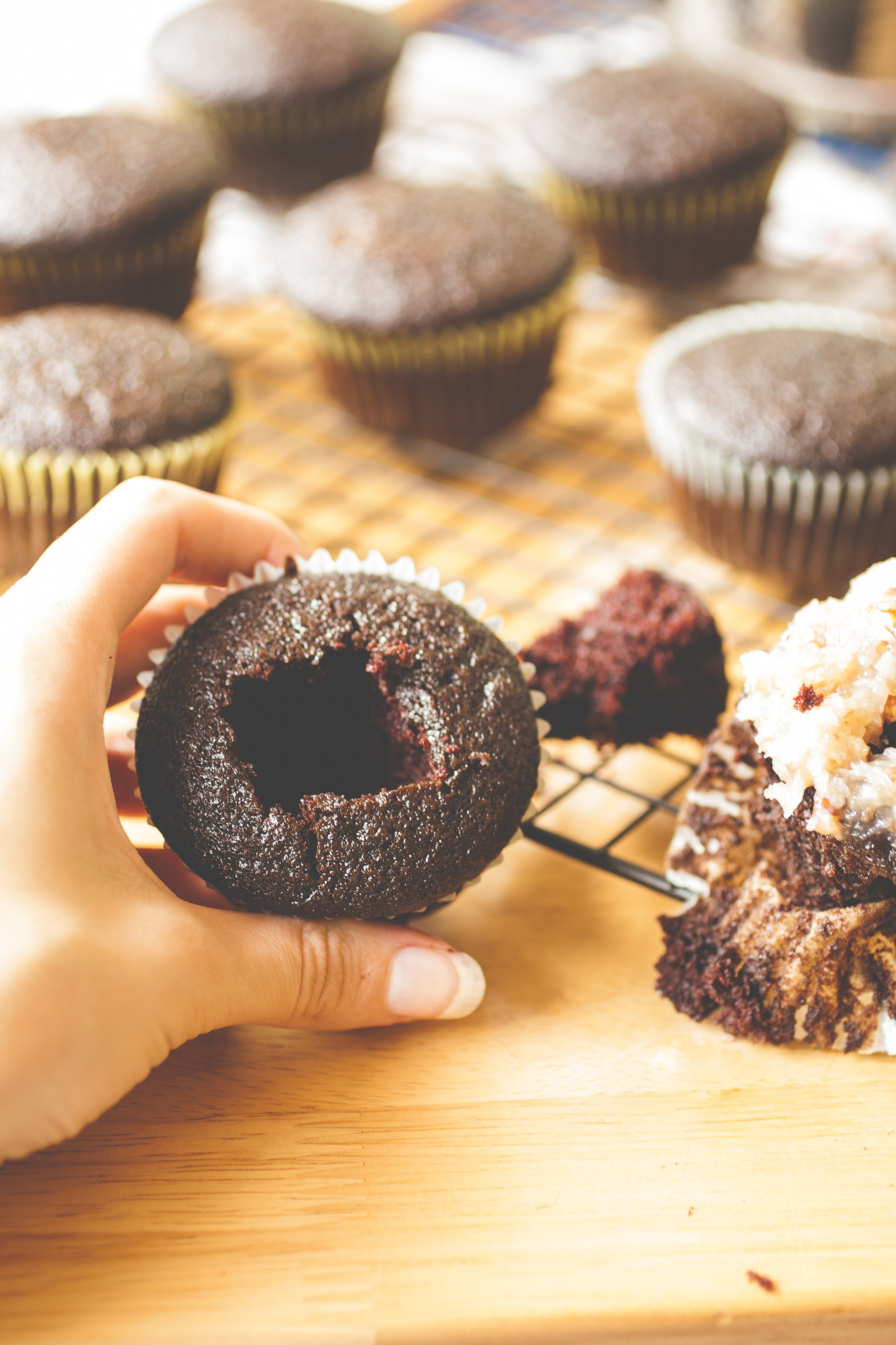 Produce On Parade - German Chocolate Cupcakes 