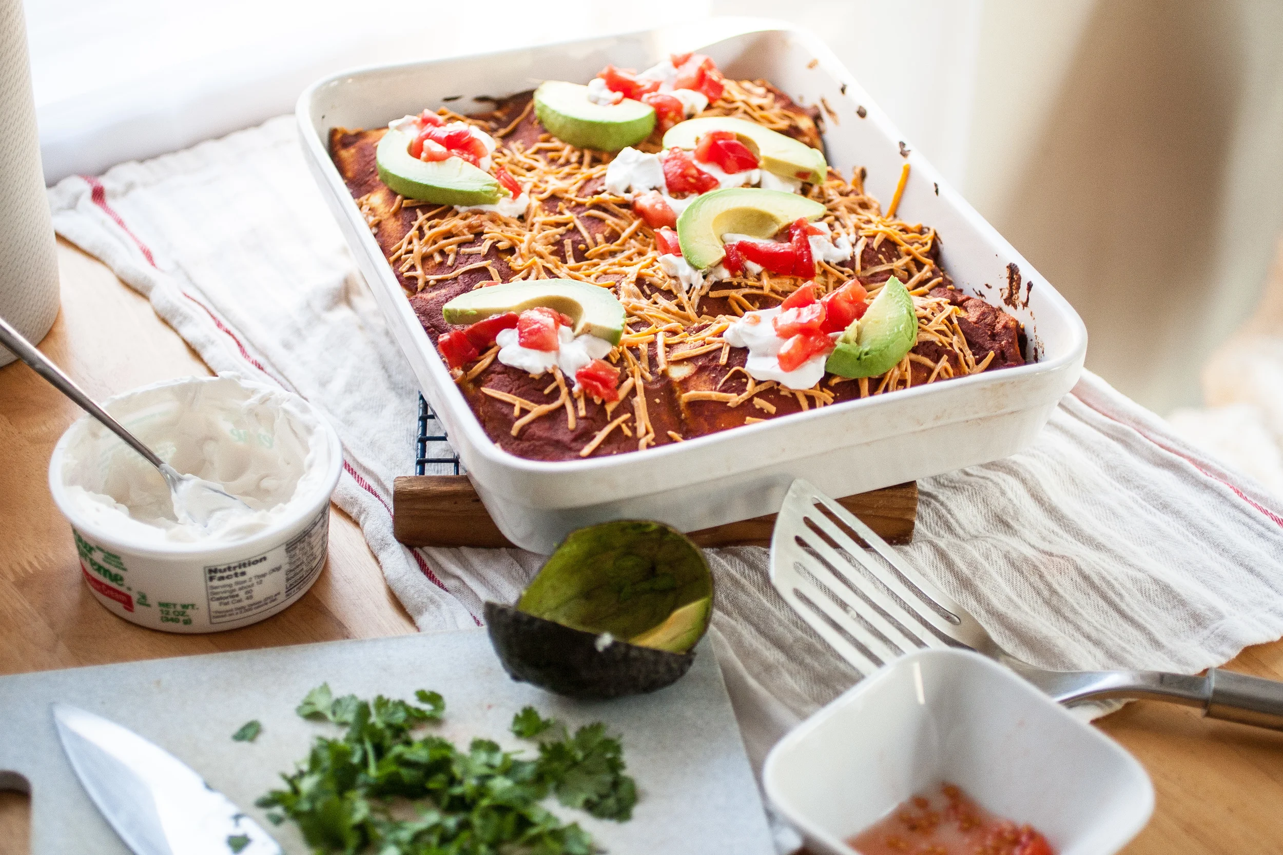 Black Bean, Corn & Red Rice Enchiladas — Produce On Parade