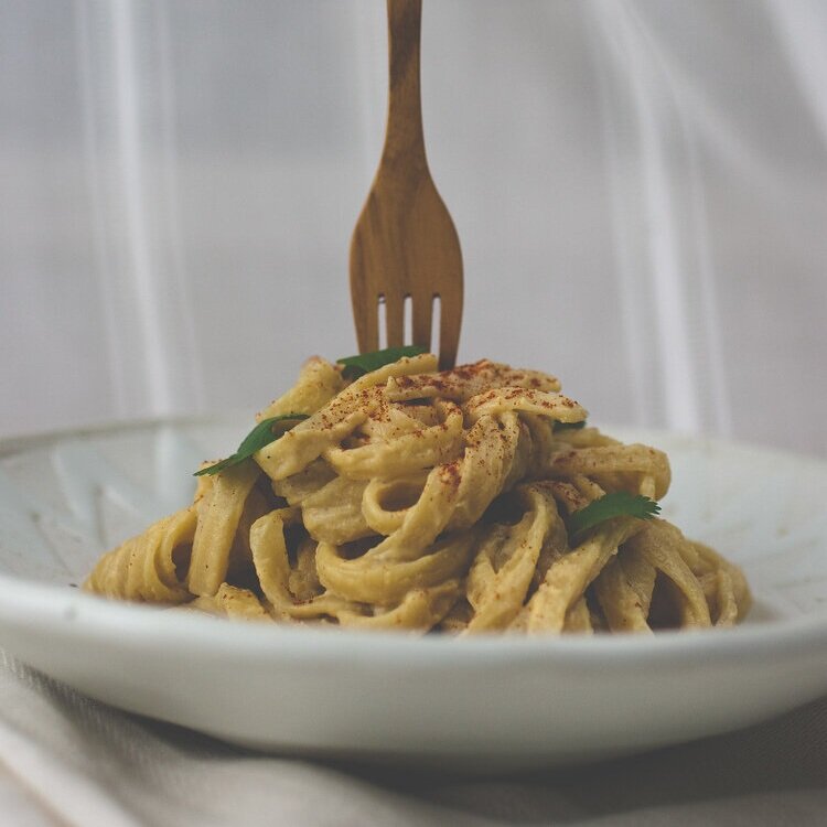 Creamy Fettuccine Miso Alfredo