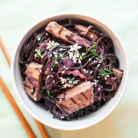 Thai Purple Pasta