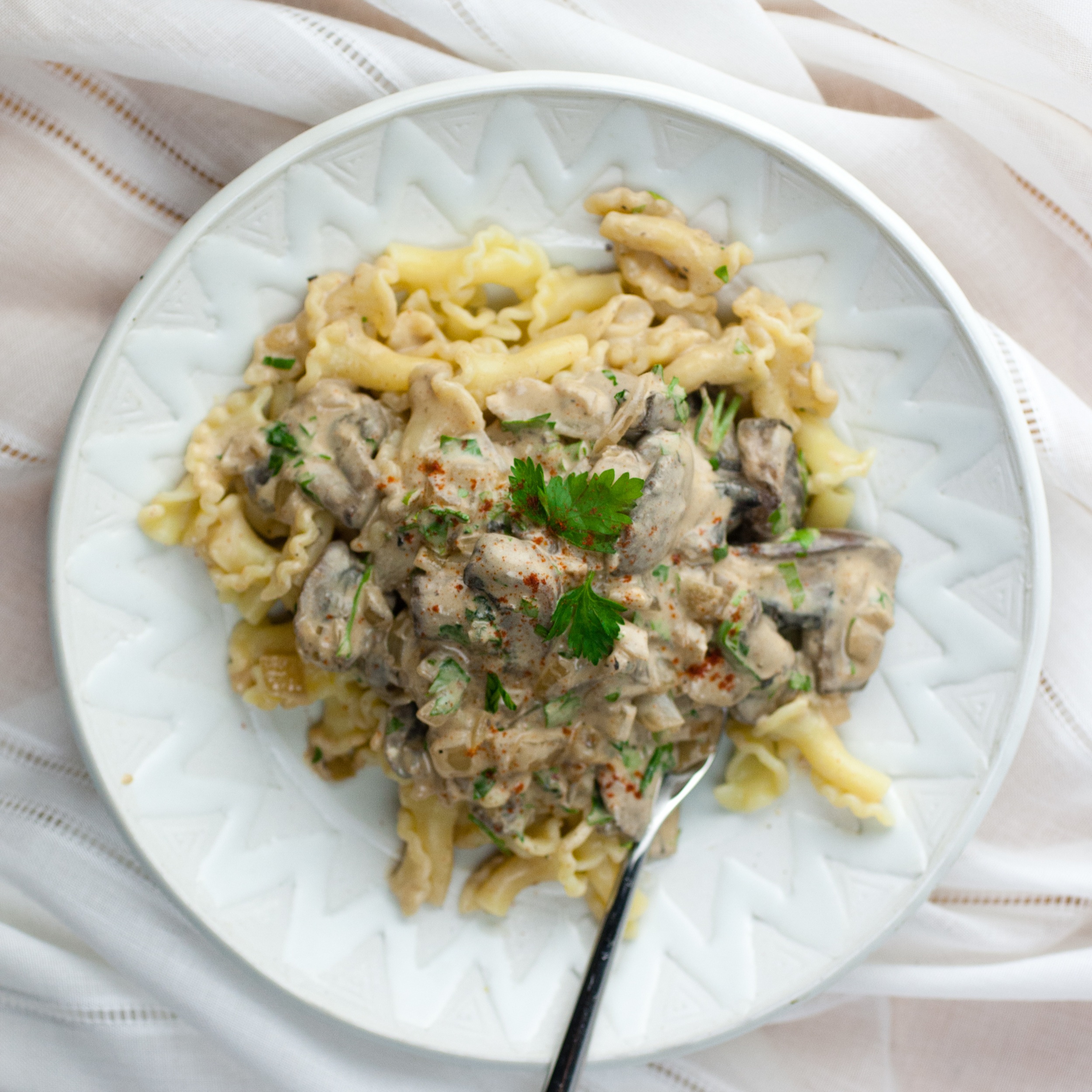 Creamy Mushroom Stroganoff