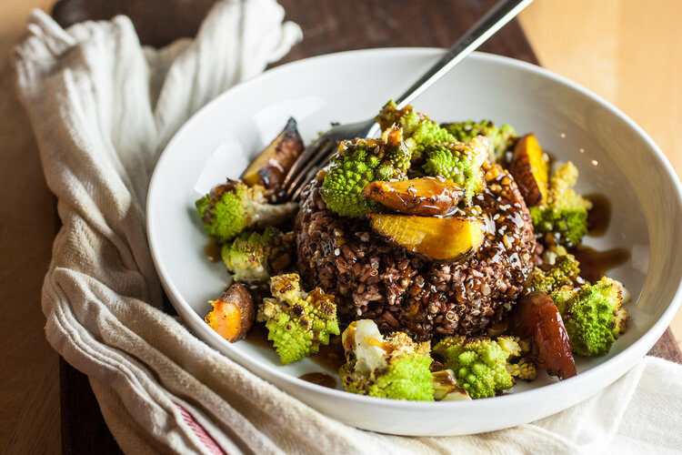 Teriyaki Romanesco &amp; Beet Bowl