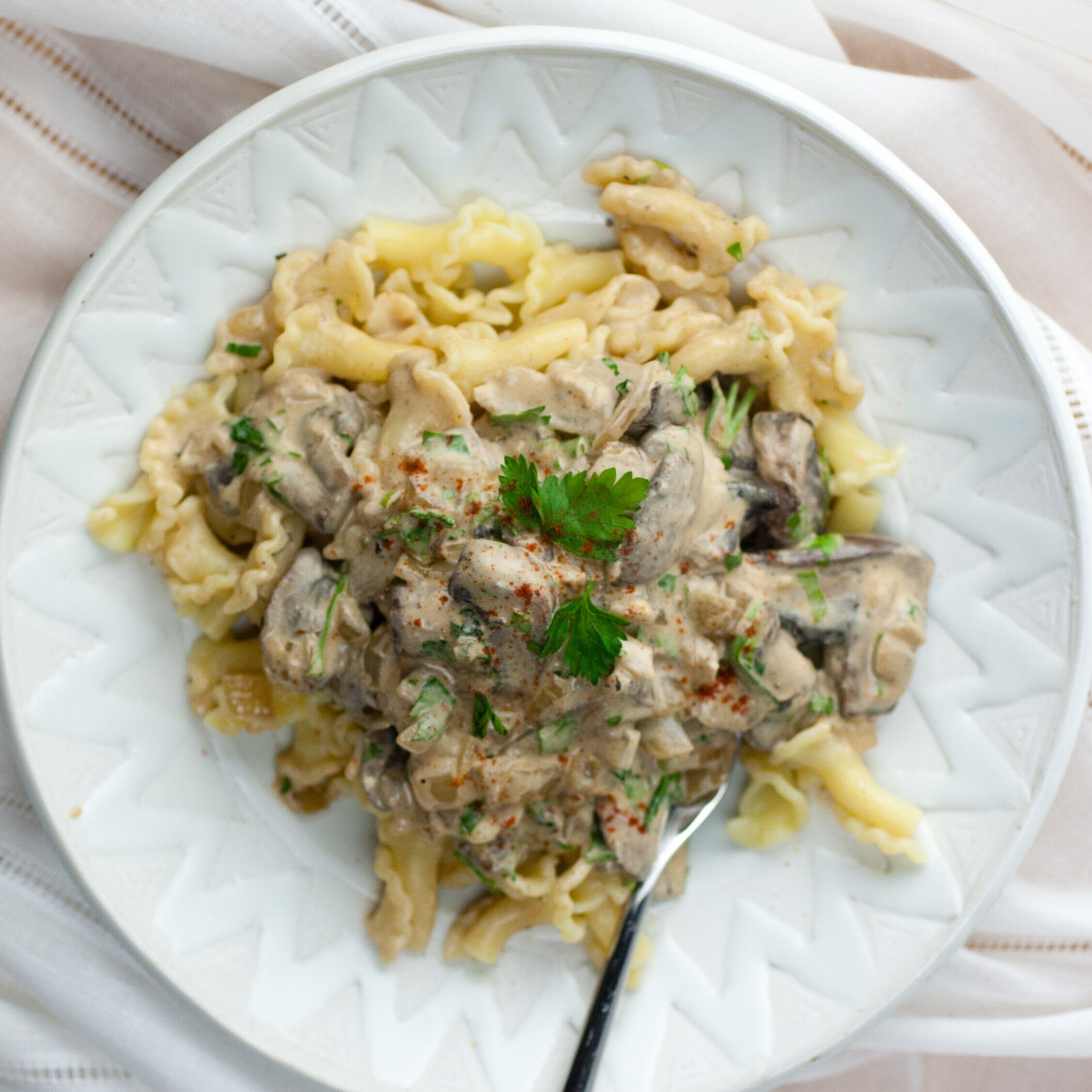 Creamy Mushroom Stroganoff