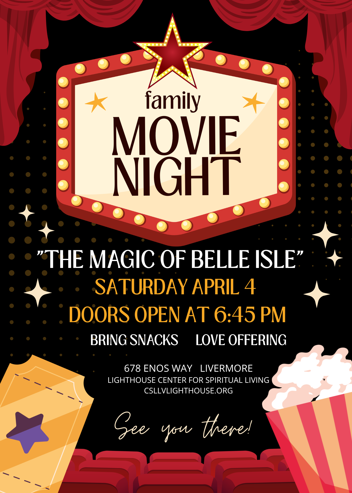 Movie Night, Saturday April 4th