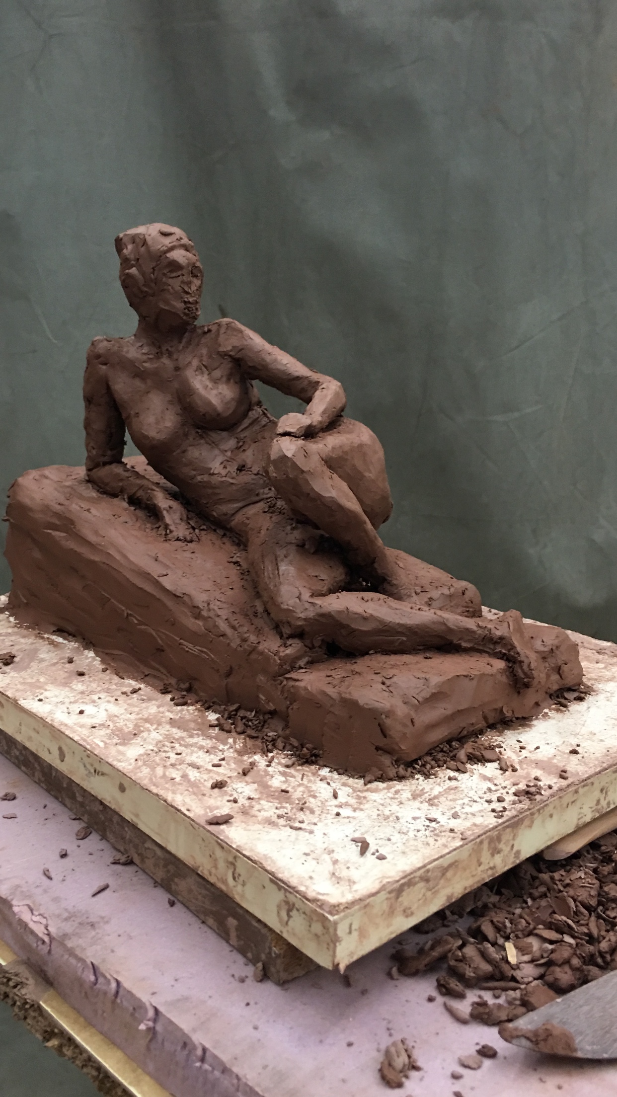 Reclining Woman (3/4 anterior view)
