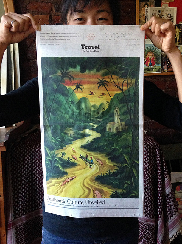 It's a rare occasion to illustrate the entire front cover of a section in The New York Times and I couldn't be more proud and honored. Thank you to AD Corinne Myller and The New York Times. 