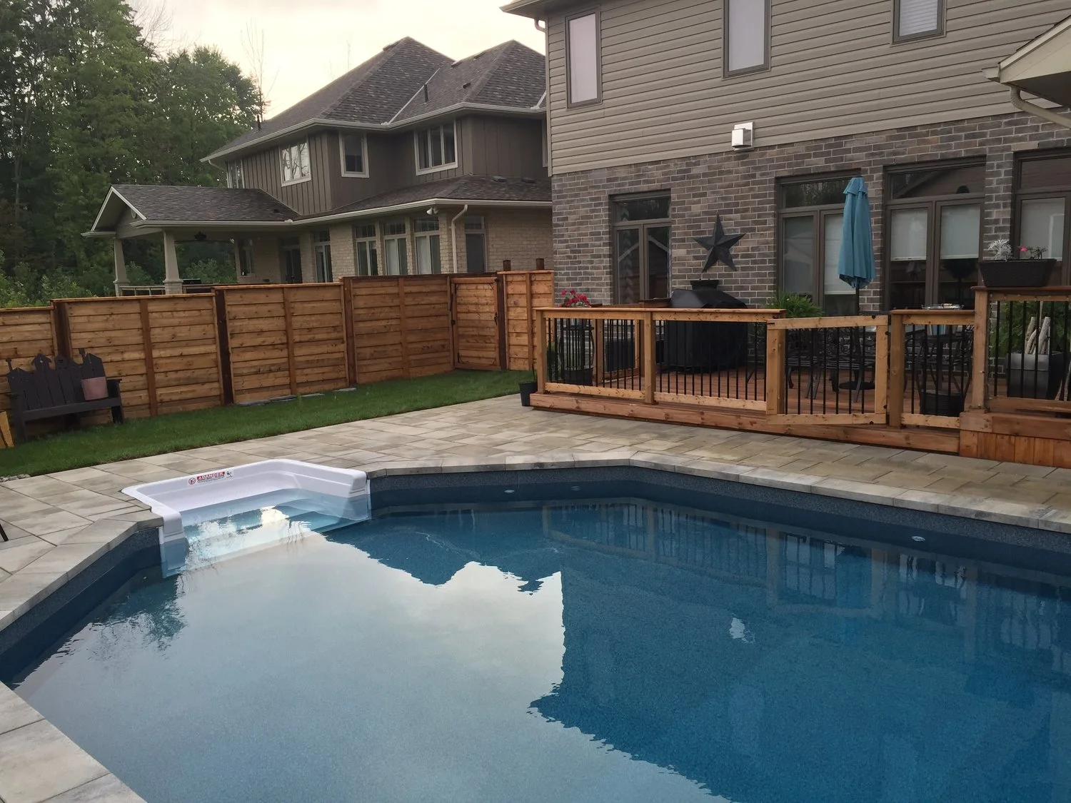 Fencing and Deck with a Pool