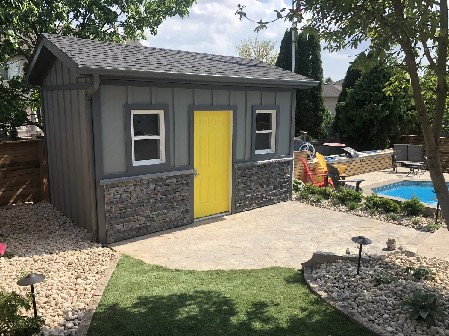 Trendy and Beautiful Pool House