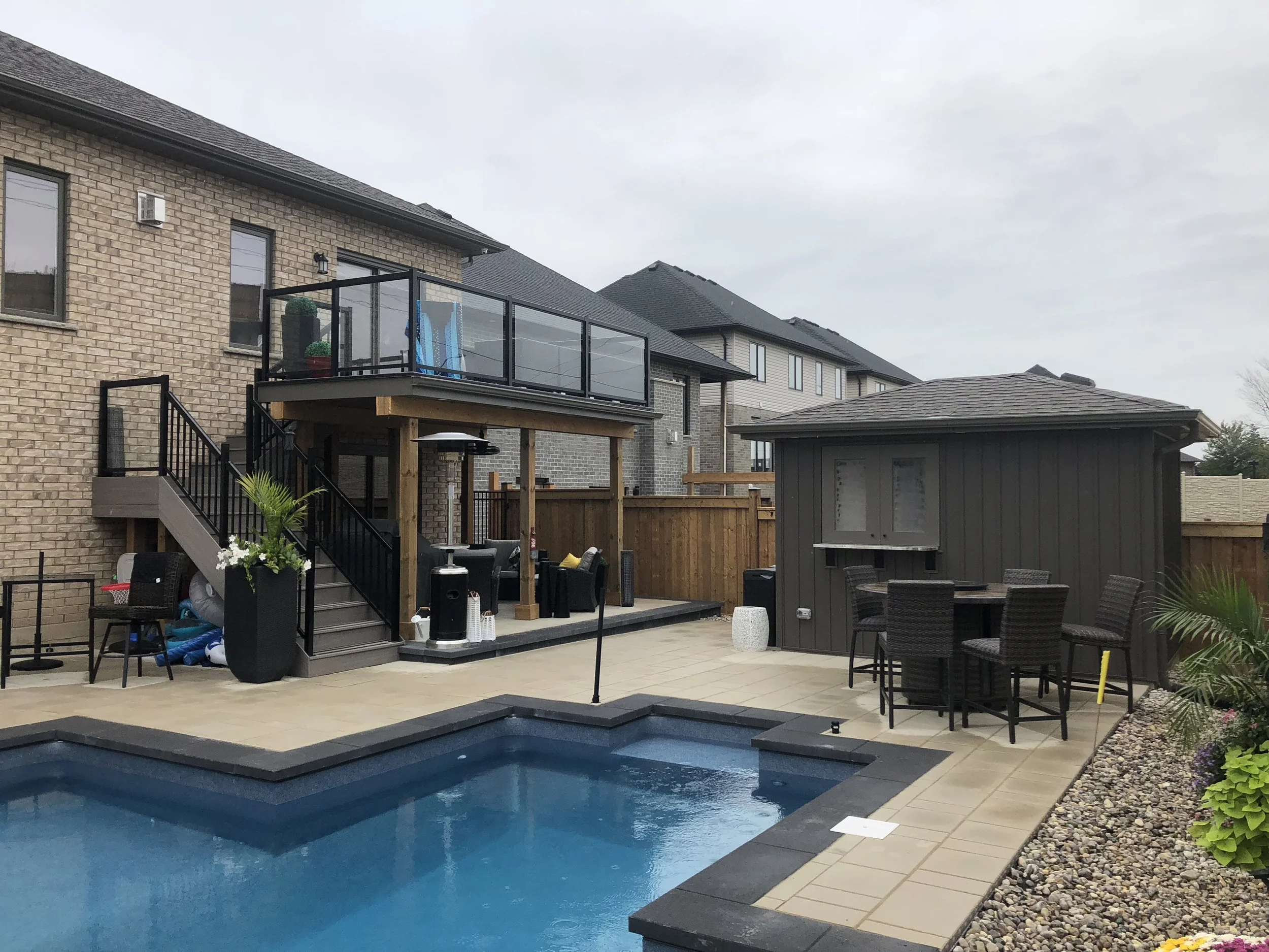 Second Story Deck and Seating Area