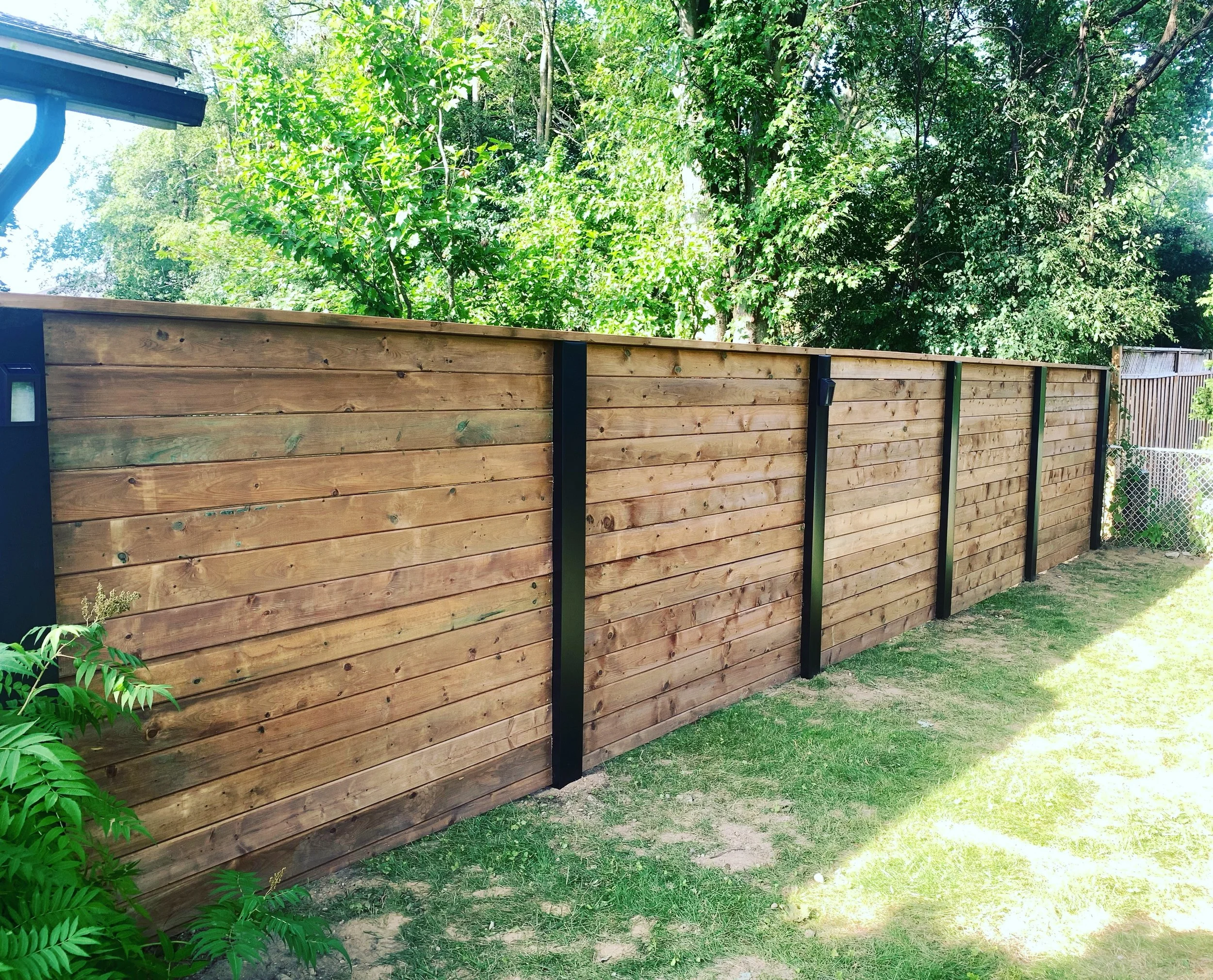 Modern Horizontal Fence