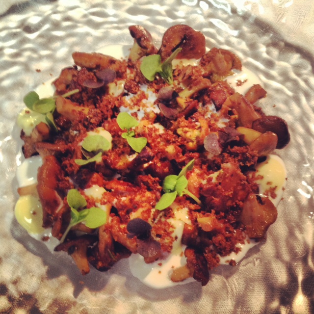 MUSHROOMS AND EGG