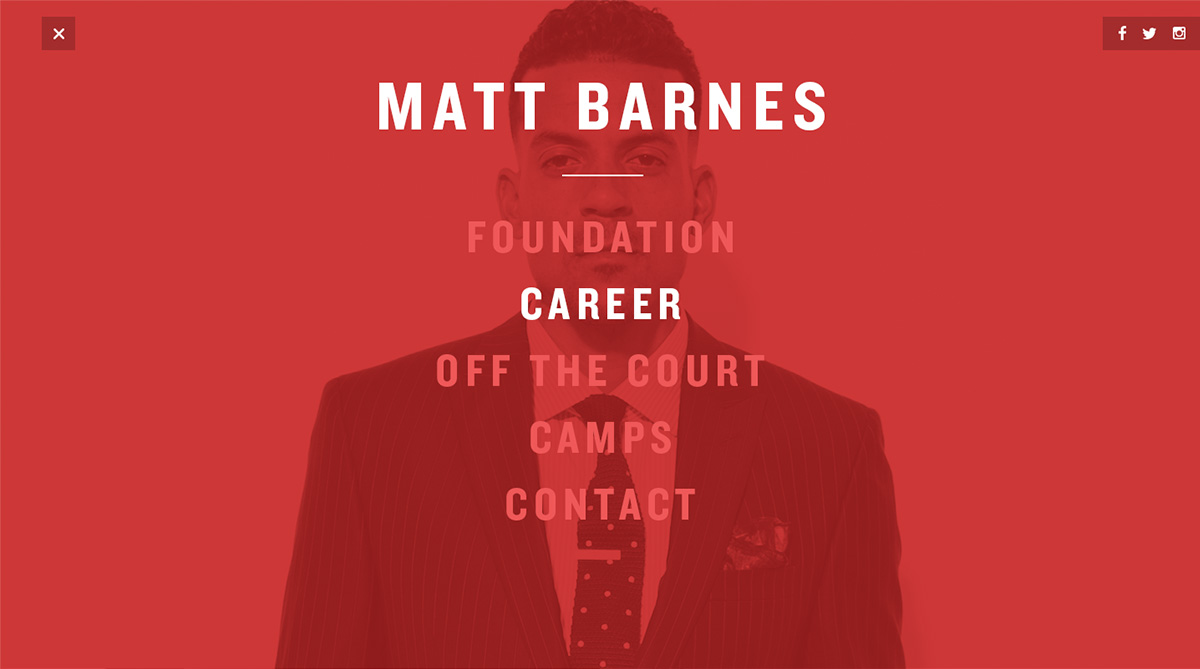 Matt Barnes by keithevans.com