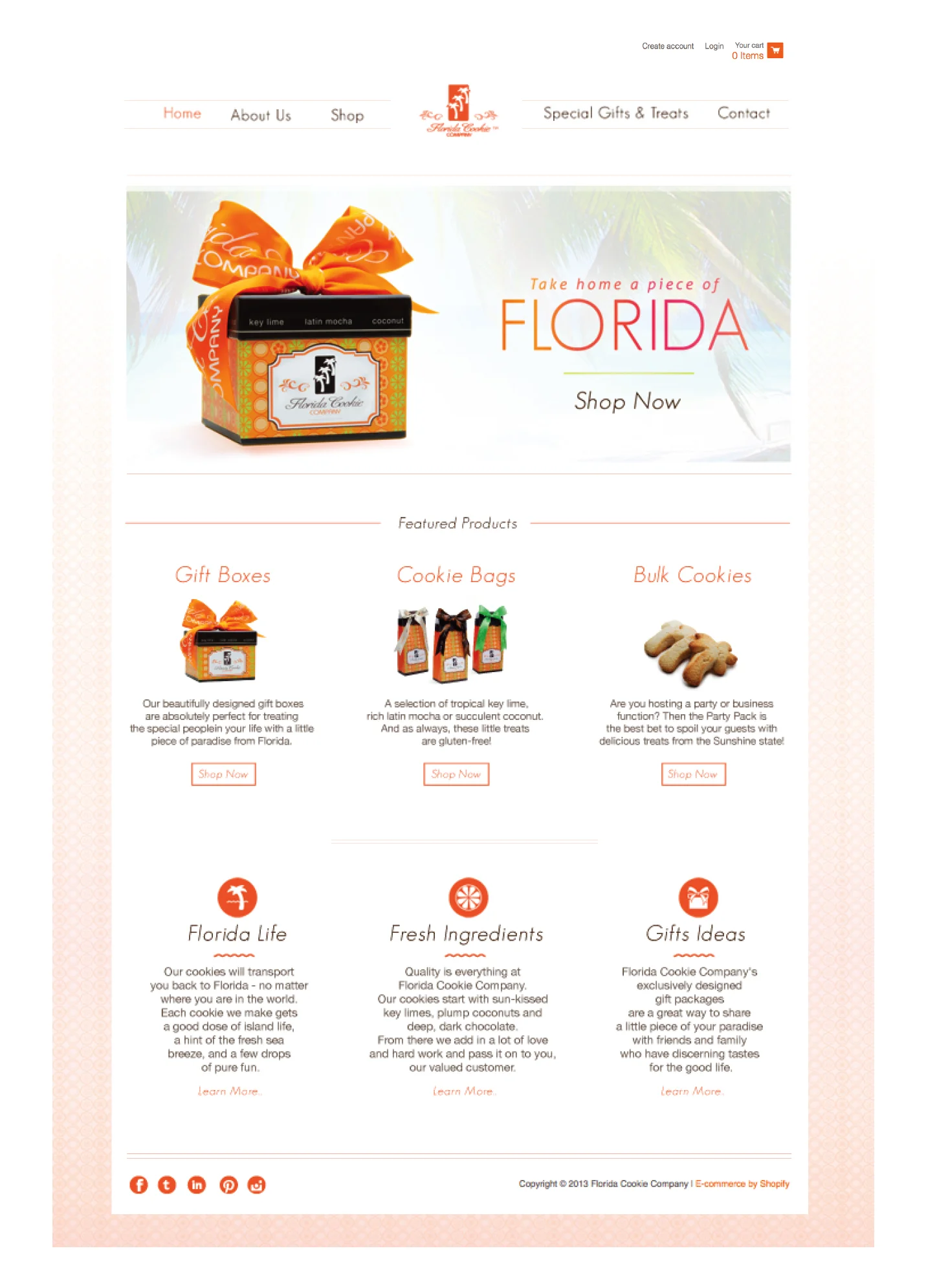 Website layout