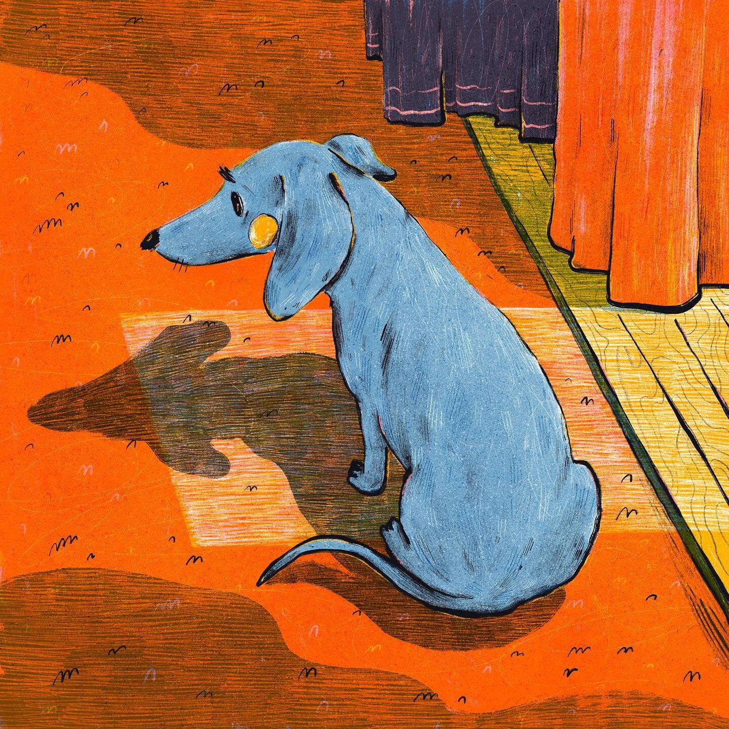 This one always manages to occupy even the smallest spots of light ☀️
Skip through to see the close up and the mix and match of the color layers used. I&rsquo;m still getting lots of joy from the multiply layer mode ✨
🦴
#dachshundlove #dachshund_wor
