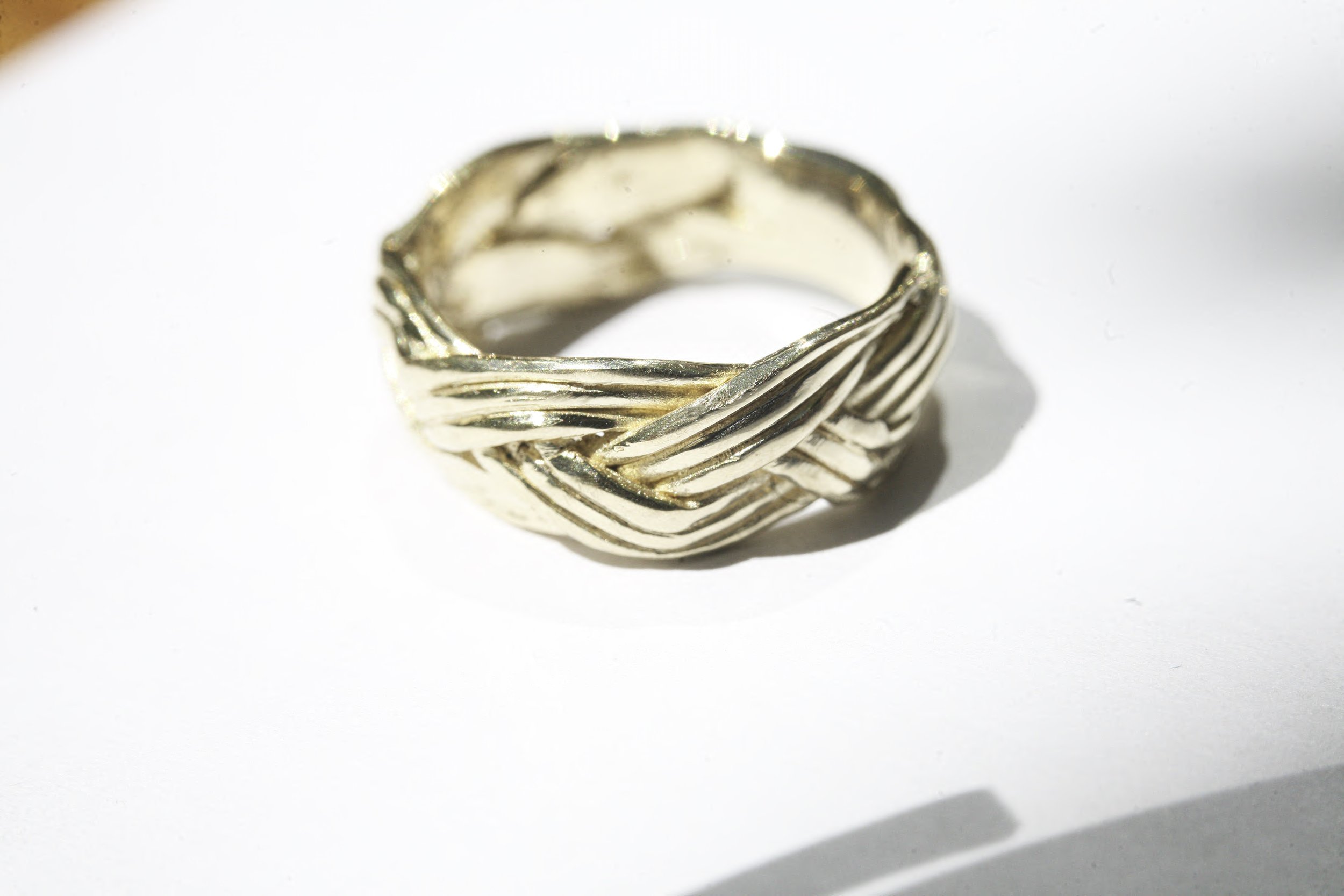 wide braided band