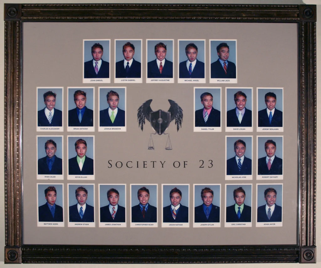 Join the club and pre-order your very own fine art Composite print from Jeffrey Augustine Songco's SOCIETY OF 23's LOCKER DRESSING ROOM installation. Taken in 2008 and printed in 2018, each 18" x 22" digital inkjet print is a limited edition of 100 and is accompanied by a certificate of authenticity by the artist. Inquire here for pricing and availability. (or contact Marly Hammer + John Richey )