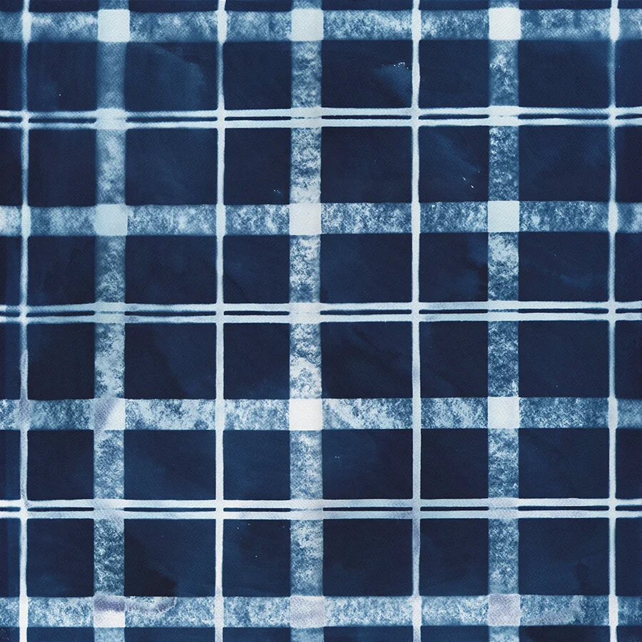 untitled (screen 095). 2018. cyanotype. 19 3/4 x 19 3/4 inches