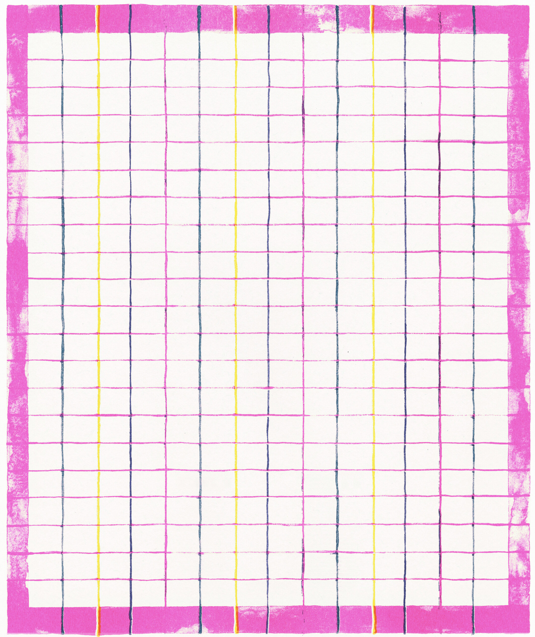 untitled. (grid 02). 2016. risograph. 14 x 11 inches