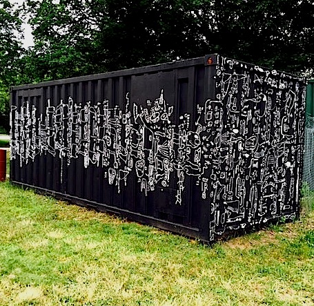 container at church of ascension / staten island /ny