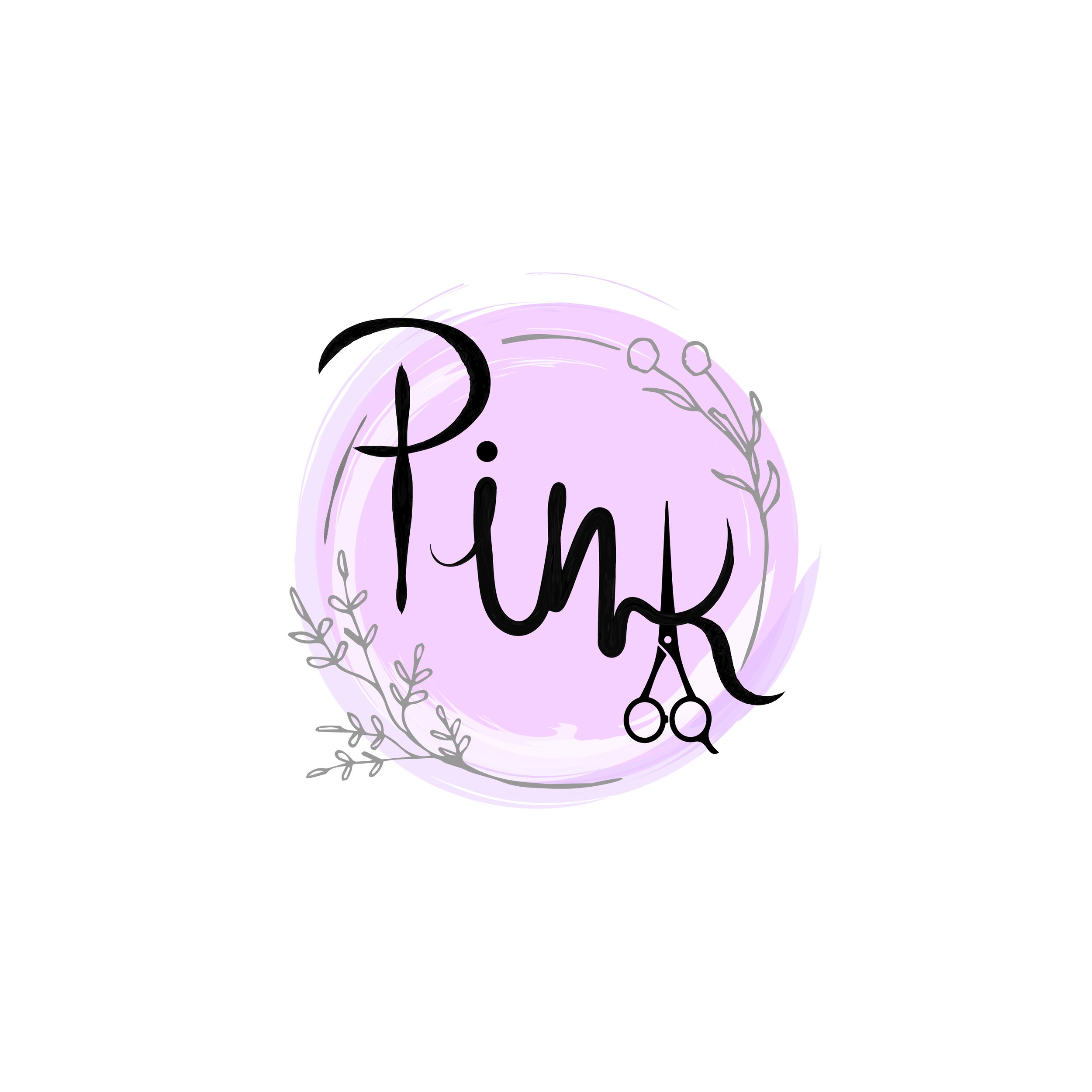 Logo for Pink Salon in Cody, WY